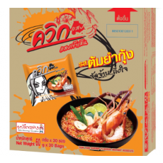 * กล่อง*ควิกแสบ**เบสิคจัดจ้านต้มยำกุ้ง(30ห่อ)
