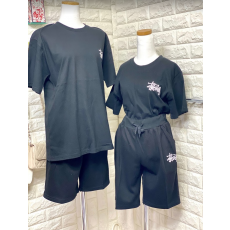 ชุด  set stussy เบอร์ XL สีดำ (กางเกงขาสั้น+เสื้อยื่ดแขนสั้น)