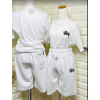 ชุด set stussy เบอร์ L สีขาว (กางเกงขาสั้น+เสื้อแขนสั้น)