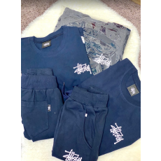 ชุด set stussy เบอร์ XL สีกรม (กางเกงขาสั้น + เสื้อยือแขนสั้น)