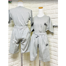 ชุด set stussy เบอร์ XL สีเทา (กางเกางขาสั้น + เสื้อยืดแขนสั้น )