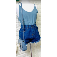 เสื้อสายเดี่ยว แฟชั่น สีฟ้า (ฟ้าน้ำทะเล)