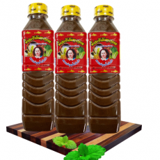 ฝาเหลืองปลาร้าแม่บุญล้ำส้มตำสูตร หอมกลิ่นปลาร้าโหน่ง ขนาด400มล/1ขวด