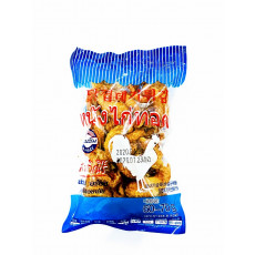 สีน้ำเงิน หนังไก่ทอด ชวนชิม 60-70กรัม/ห่อ