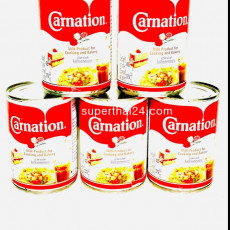 ★5PC★ กระป๋อง คาร์เนชั่น นมข้นจืด 405กรัม(สำหรับปรุงอาหารและเบเกอรี่)